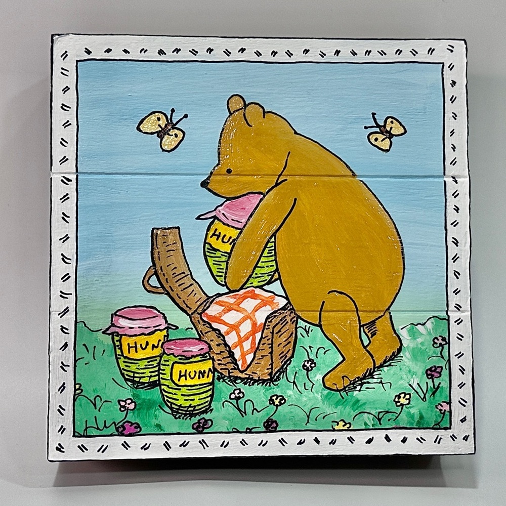 Winnie the Pooh Camping With Honey Pots, Baby Shower, Nursery